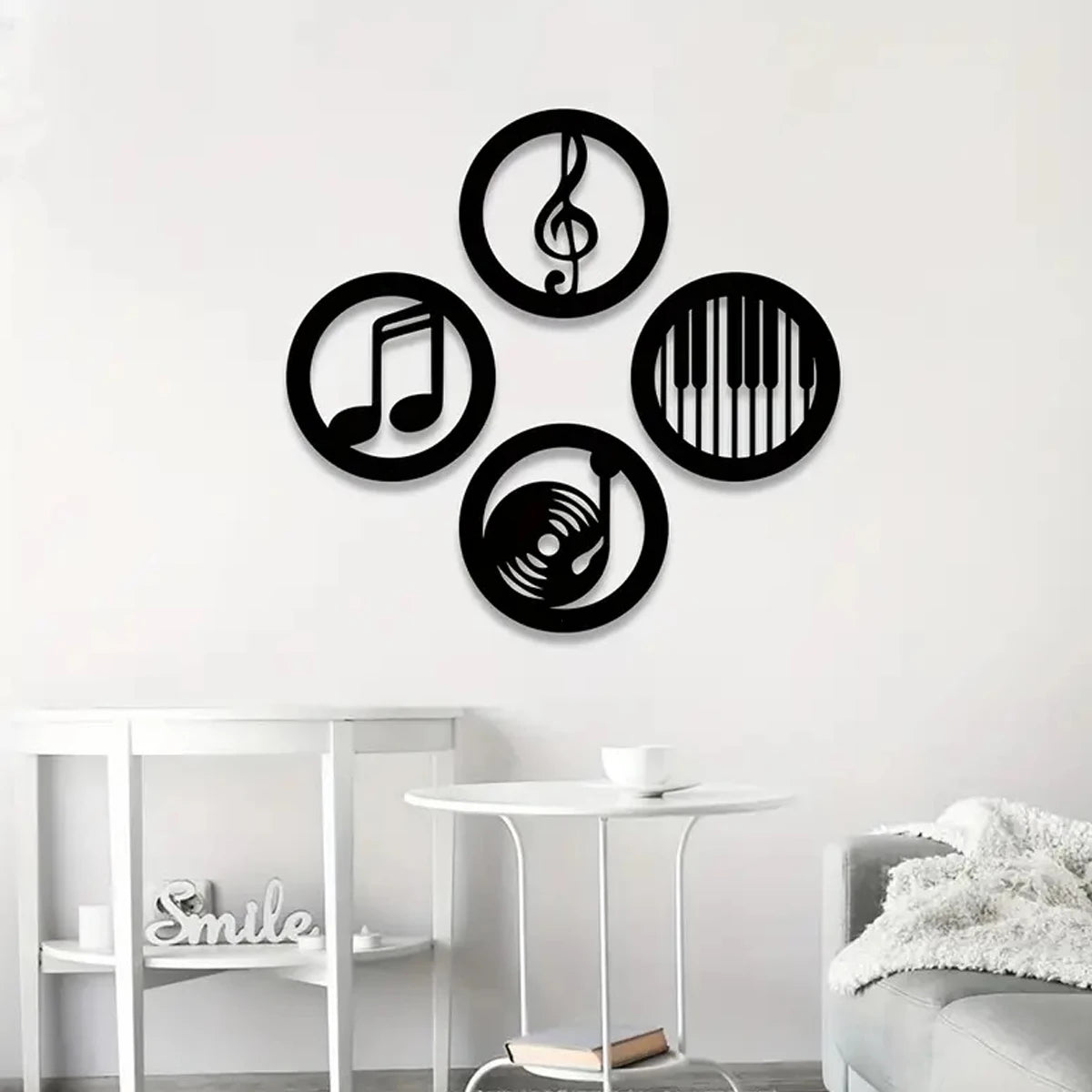 4Pcs Music Icon wall decor