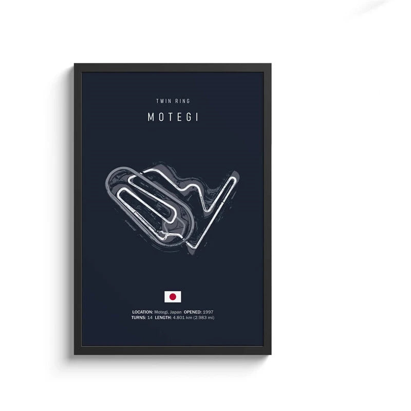 F1 International Track Circuit Canvas Painting