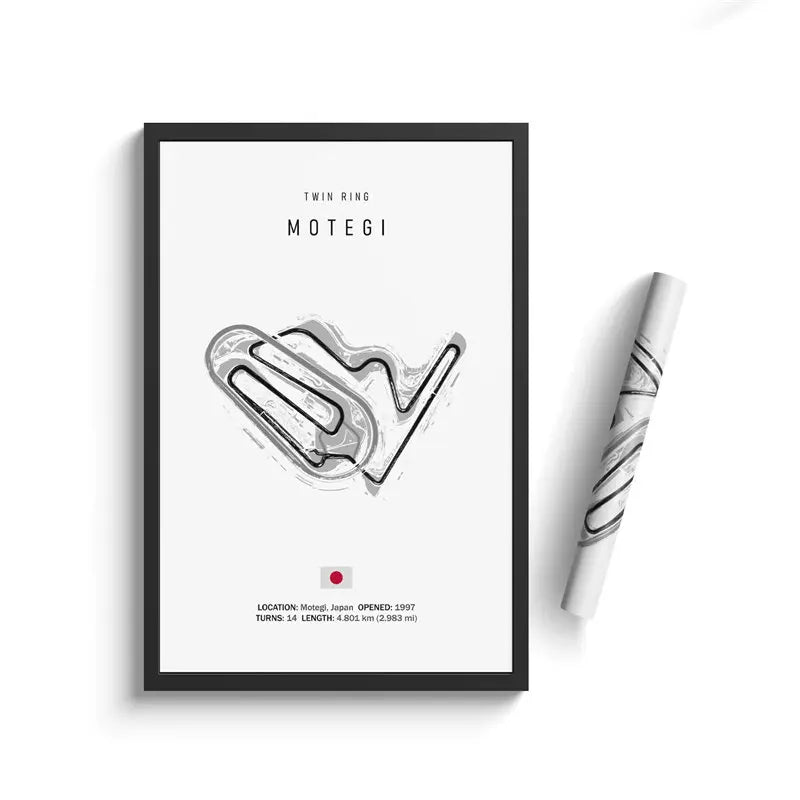 F1 International Track Circuit Canvas Painting