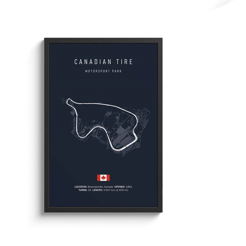 F1 International Track Circuit Canvas Painting