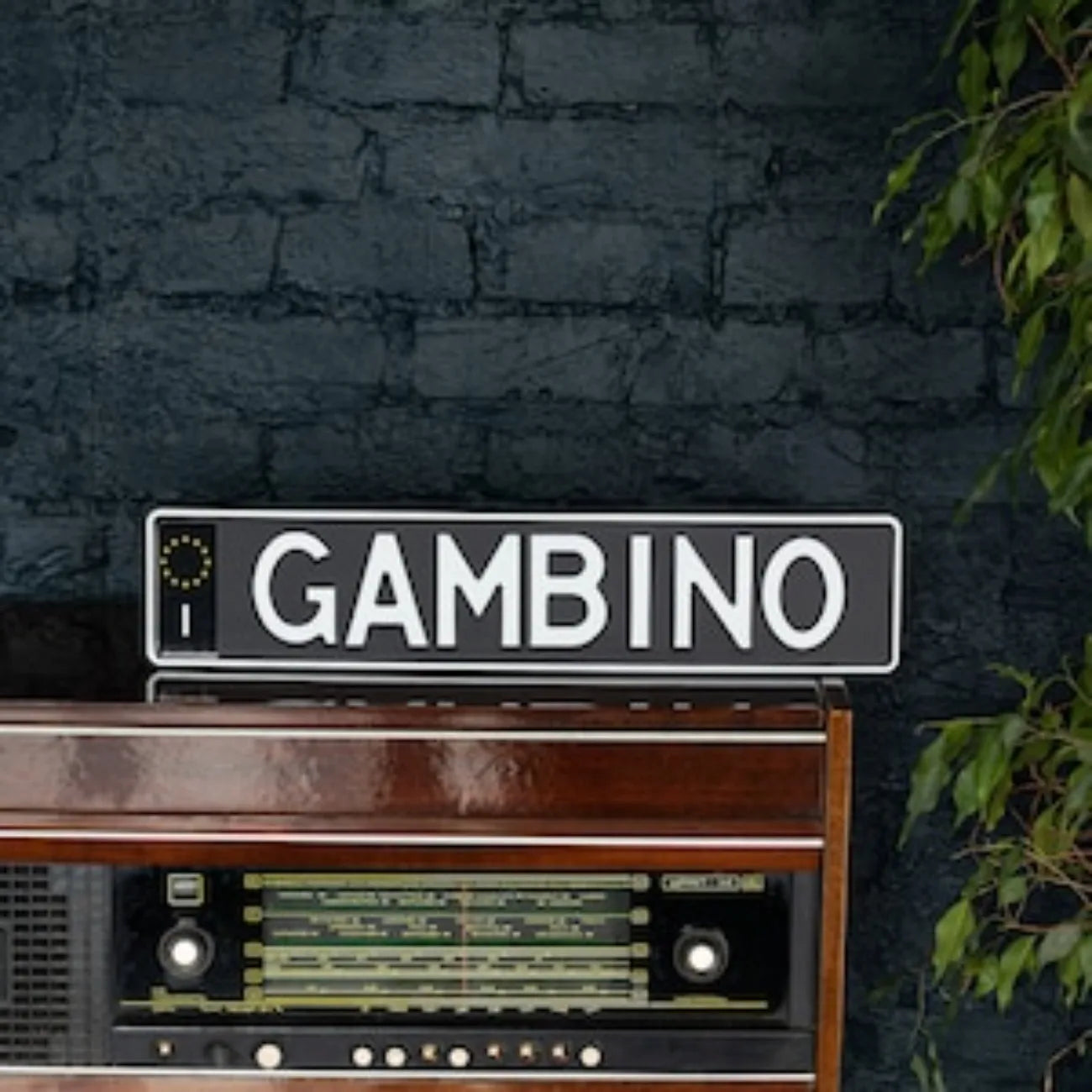 Custom Black European License Plate™