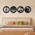 4Pcs Music Icon wall decor