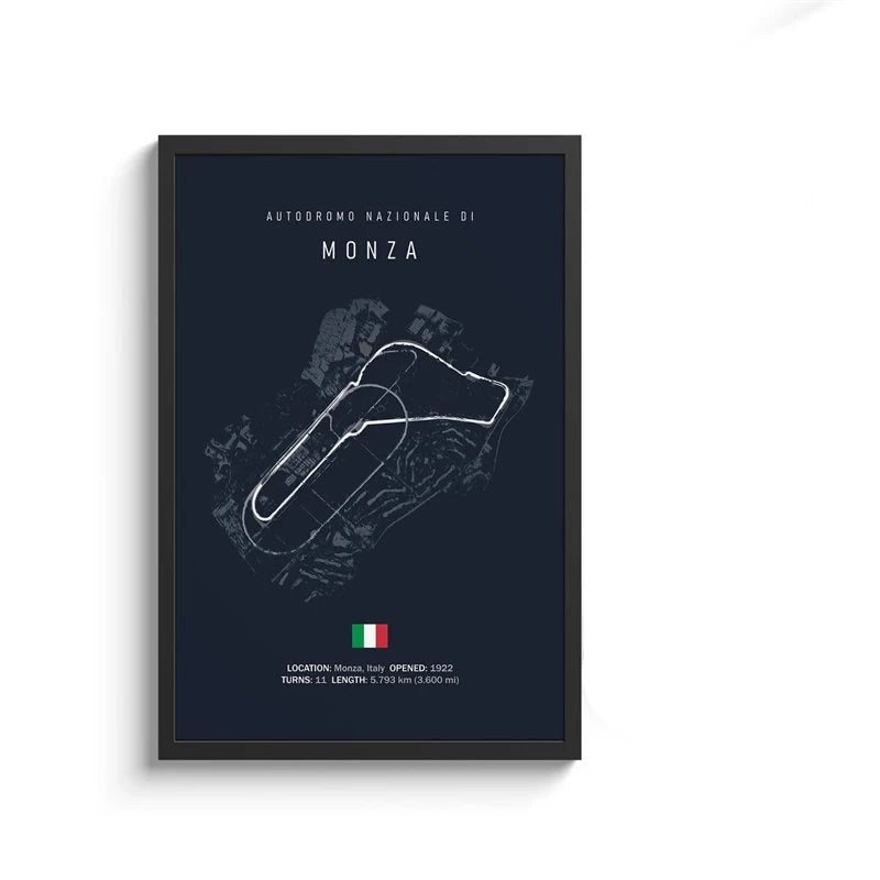 F1 International Track Circuit Canvas Painting