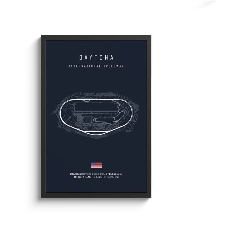 F1 International Track Circuit Canvas Painting