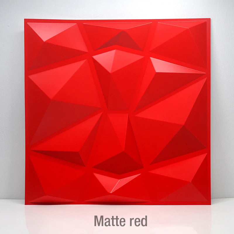 30x30cm 3d Art Decor 3D Wall Panel Cutting Geometric Diamond Carved Wood tile Adhesives Bottom Non self-adhesive 3d Wall Sticker