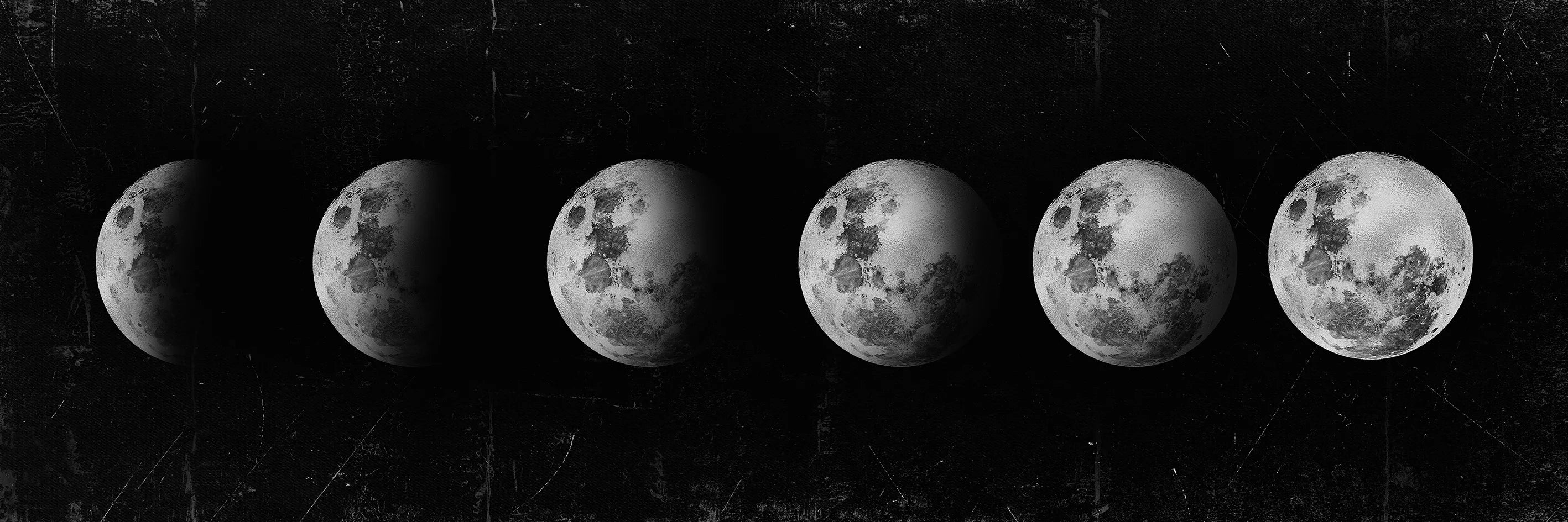 Wall Art Moon Phase Gold Black Posters Aesthetic Canvas Art Prints Abstract Painting Wall Picture for Living Room Home Decor