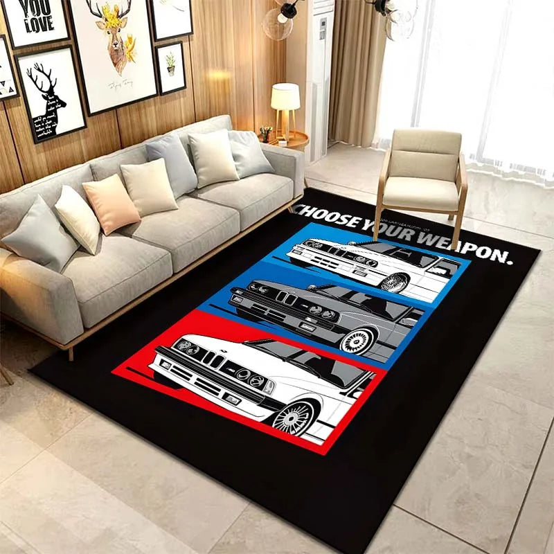15 Sizes Classic Car E30 Pattern Carpets