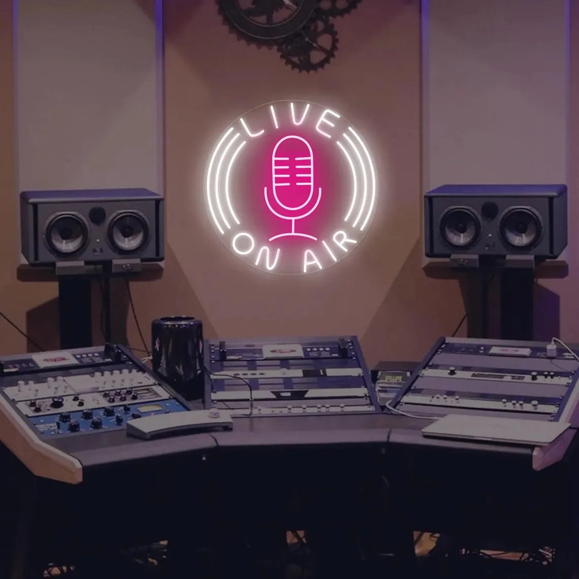 On Air Neon Sign ON AIR Sign On Air Led Sign Live Streaming Sign Recording Light Sign Game Room Wall Decor