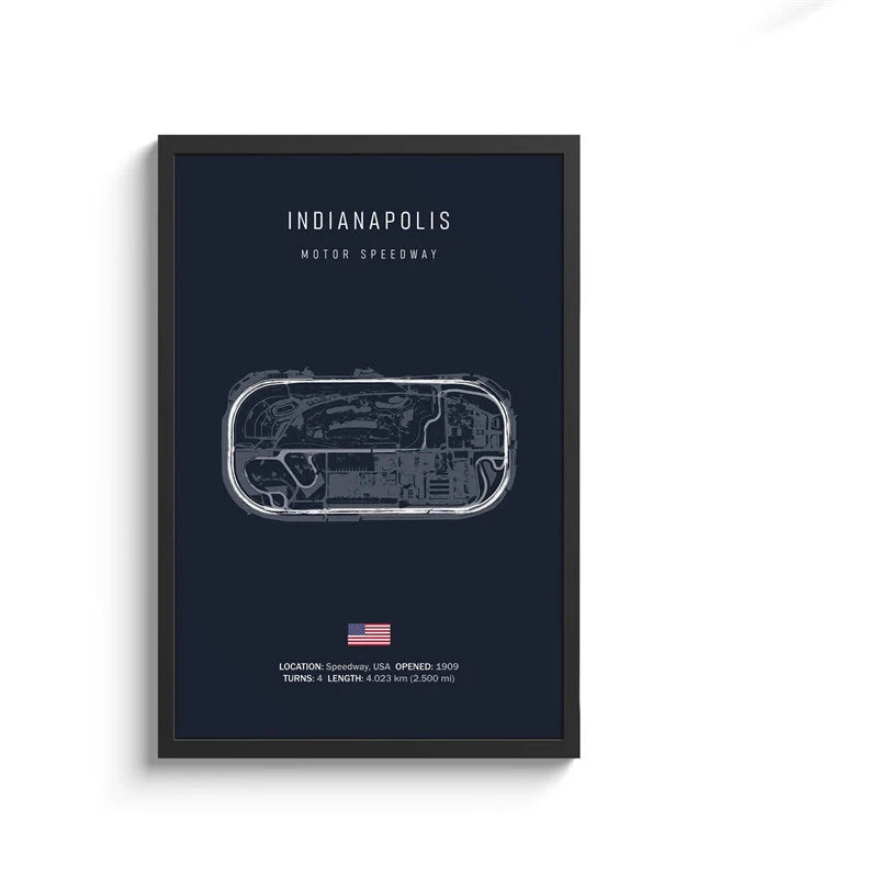 F1 International Track Circuit Canvas Painting