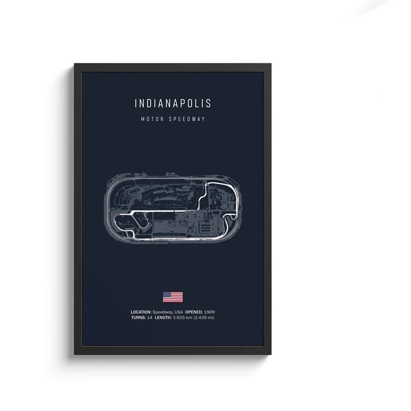 F1 International Track Circuit Canvas Painting