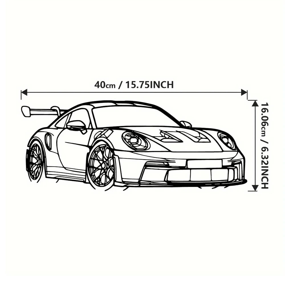 Supercar Metal Wall Art