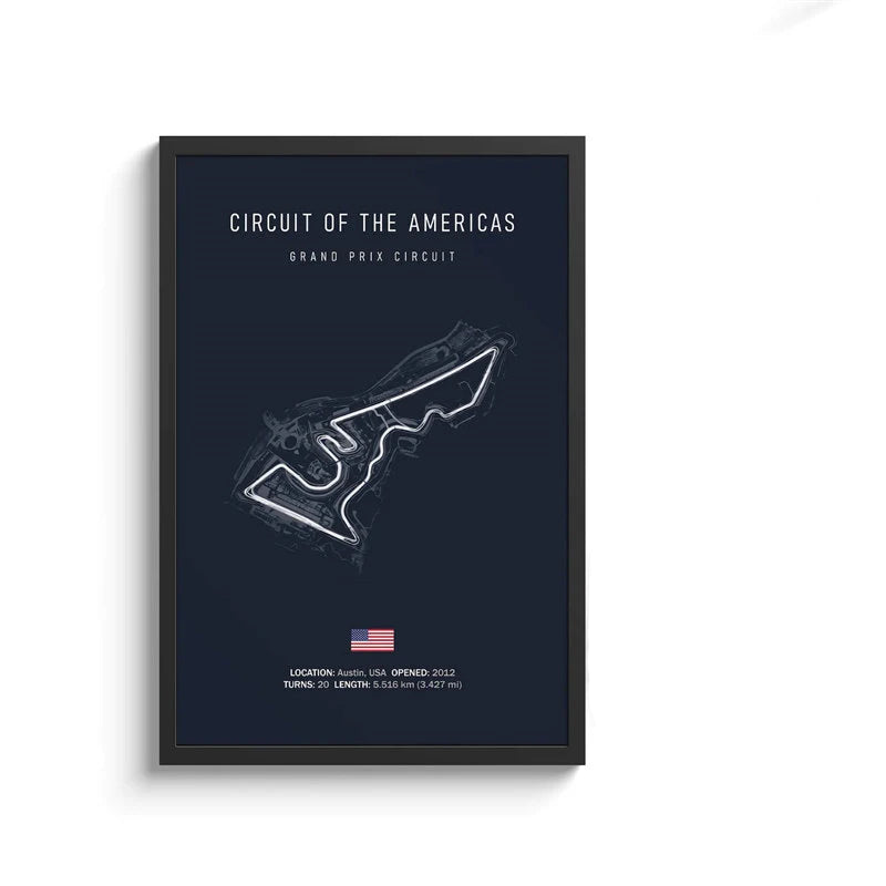 F1 International Track Circuit Canvas Painting