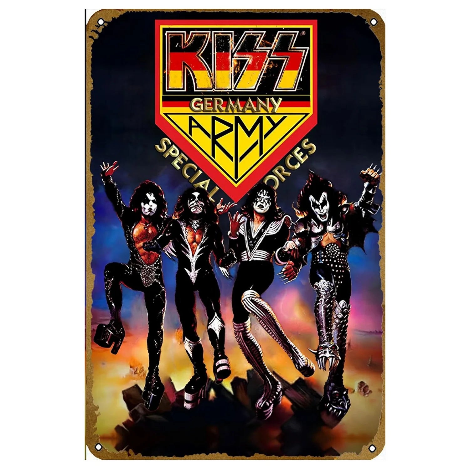 Music Rock Metal Signs Band Wall Decoration
